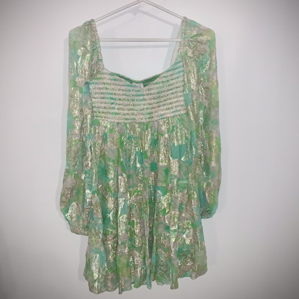 Hemant and Nandita Floral Summer Dress XS *NWT*